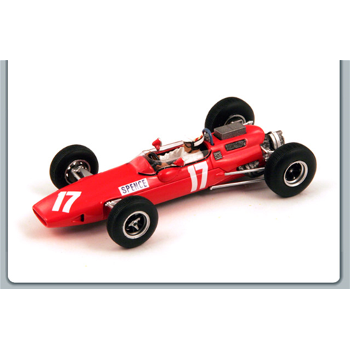 LOTUS 25 BRM M.SPENCE 1966 N.17 RETIRED BRITISH GP 1:43 Spark Model Formula 1 Modellino