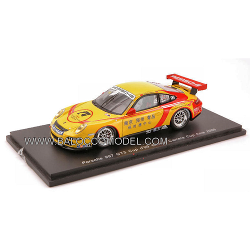 PORSCHE 997 GT 3 N.99 ASIA 2009 1:43 Spark Model Auto Competizione Modellino