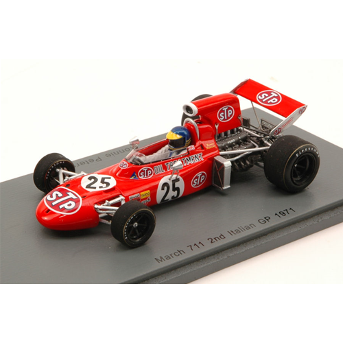 MARCH 711 R.PETERSON 1971 N.25 2nd ITALIAN GP 1:43 Spark Model Formula 1 Modellino