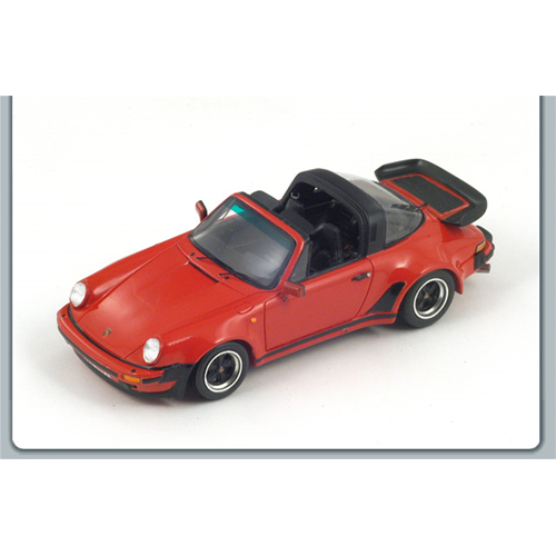 PORSCHE 911 TURBO 3.3 TARGA 1989 RED 1:43 Spark Model Auto Stradali Modellino