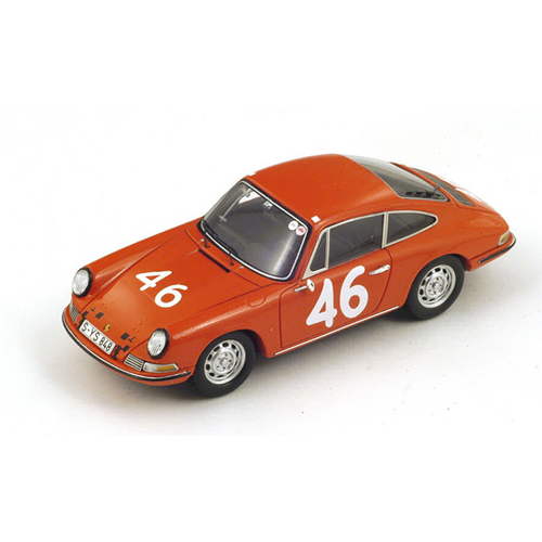 PORSCHE 911S N.46 7th (WINNER CLASS) TARGA FLORIO 1967 KILLY-CAHIER 1:43 Spark Model Auto Competizione Modellino