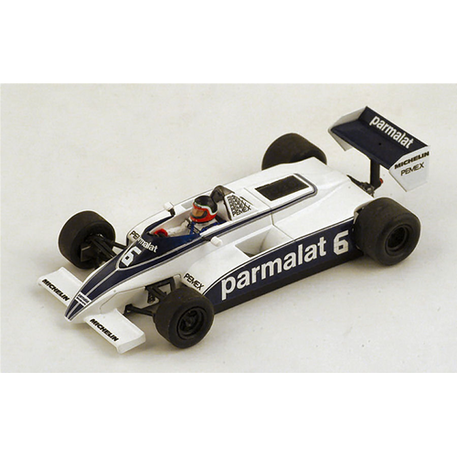 BRABHAM BT49C H.REBAQUE 1981 N.6 DNQ MONACO GP 1:43 Spark Model Formula 1 Modellino