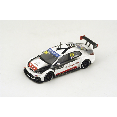 CITROEN C-ELYSEE N.68 WINNER WTCC RACE OF MAROCCO 2015 YVAN MULLER 1:43 Spark Model Auto Competizione Modellino