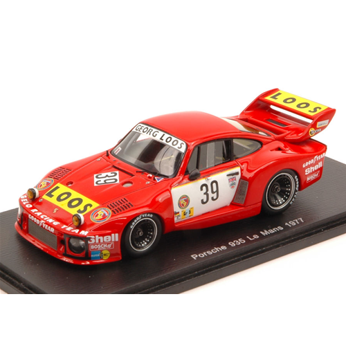 PORSCHE 935 N.39 DNF LM 1977 HEZEMANS-SCHENKEN-HEYER 1:43 Spark Model Auto Competizione Modellino
