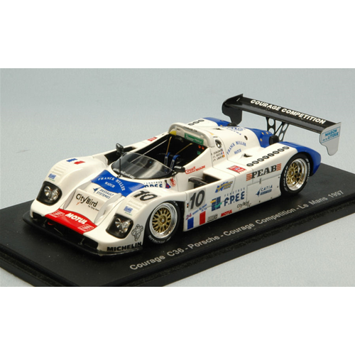 COURAGE C36 N.10 16th Le Mans 1997 J.L.RICCI-J.P.LIBERT-F.EKBLOM 1:43 Spark Model Auto Competizione Modellino