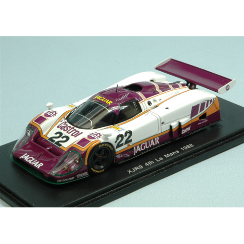 JAGUAR XJR-9 N.22 4th LE MANS 1988 D.DALY-K.COGAN-L.PERKINS 1:43 Spark Model Auto Competizione Modellino