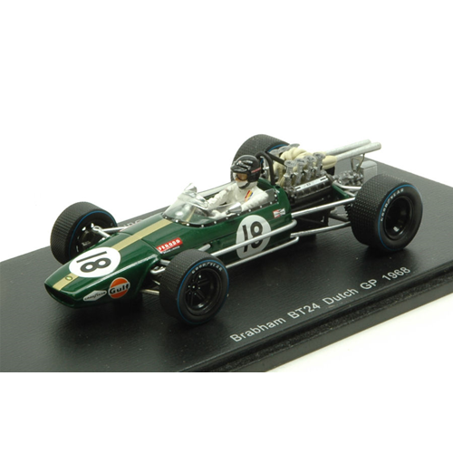 BRABHAM BT24 D.GURNEY 1968 N.18 RETIRED DUTCH GP 1:43 Spark Model Formula 1 Modellino