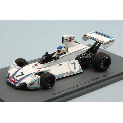 BRABHAM BT44B C.REUTEMANN 1975 N.7 WINNER GERMAN GP 1:43 Spark Model Formula 1 Modellino