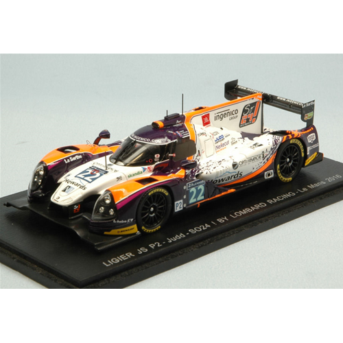 LIGIER JS P2 N.22 32th Le Mans 2016 V.CAPILLAIRE-E.MARIS-J.COLEMAN 1:43 Spark Model Auto Competizione Modellino