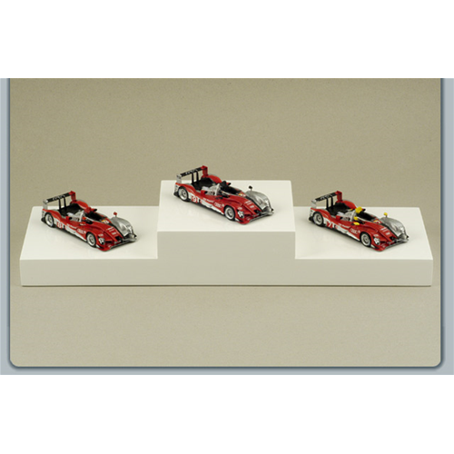 PODIUM AUDI Le Mans 2010 1:87 Spark Model Auto Competizione Modellino
