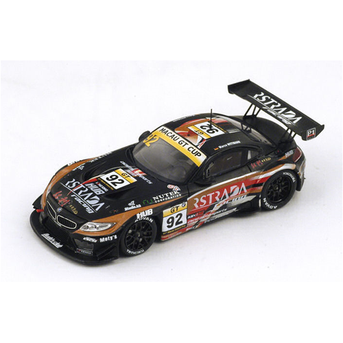 BMW Z4 GT3 N.92 7th MACAU GP GT CUP 2014 M.WITTMANN 1:43 Spark Model Auto Competizione Modellino