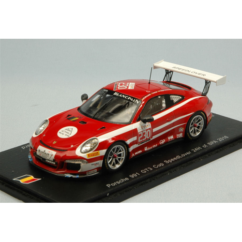 PORSCHE 991 GT3 N.230 48th 24 H SPA 2016 MEULDERS-PAISSE-PIERRE 1:43 Spark Model Auto Competizione Modellino