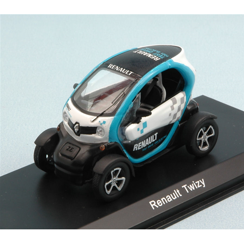 RENAULT TWIZY 2015 WHITE/LIGHT BLUE 1:43 Spark Model Auto Stradali Modellino