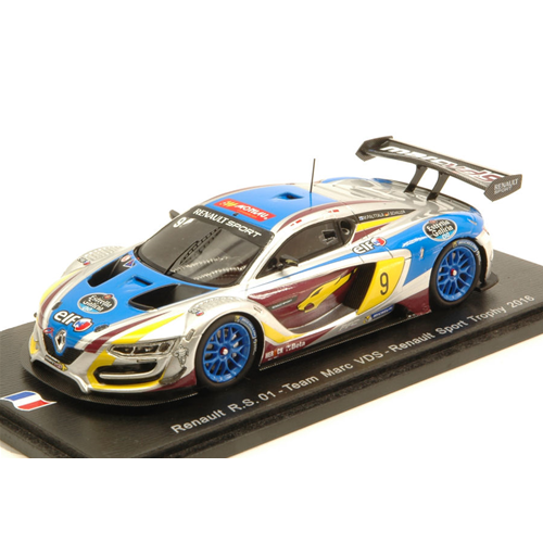 RENAULT R.S 01 N.9 TROPHY CHAMPION 2016 PALTTALA-SCHILLER 1:43 Spark Model Auto Competizione Modellino