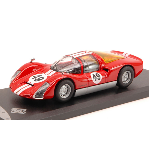 PORSCHE 906 CARRERA 6 N.49 1965 RED 1:43 Solido Auto Competizione Modellino