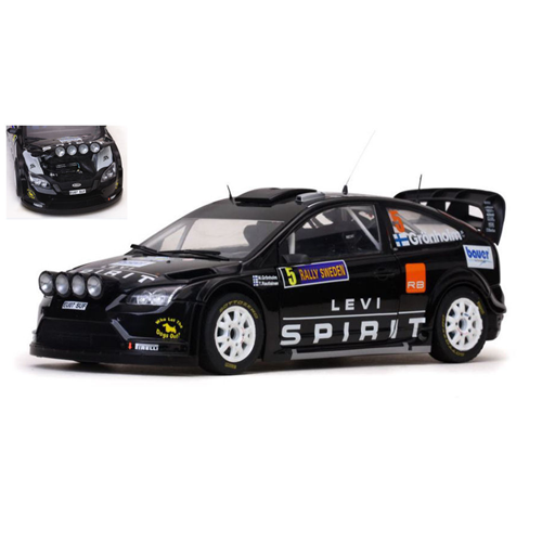 FORD FOCUS RS N.5 21th SWEDEN RALLY 2010 GRONHOLM-RAUTIAINEN 1:18 SunStar Auto Rally Modellino
