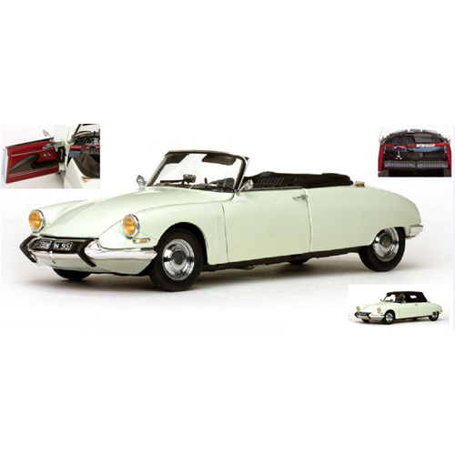 CITROEN DS19 OPEN CONVERTIBLE 1961 WHITE 1:18 SunStar Auto Stradali Modellino