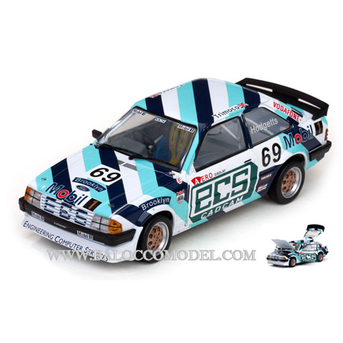 FORD ESCORT 1600i N.69 BRITISH SALOON CAR 1985 CHRIS HODGETTS 1:18 SunStar Auto Competizione Modellino