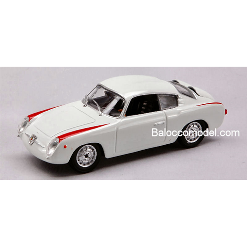 FIAT 750 ABARTH COUPE' 1956 WHITE 1:43 Starline Auto Stradali Modellino