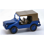 DKW MUNGA 4 THW CLOSED BLUE 1:43 Starline Auto Stradali Die Cast Modellino