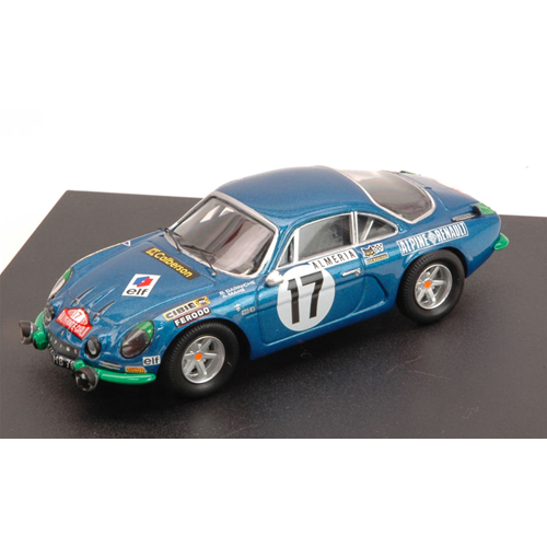 ALPINE RENAULT A110 N.17 RETIRED MONTE CARLO 1972 DARNICHE-MAHE' 1:43 Trofeu Auto Rally Modellino
