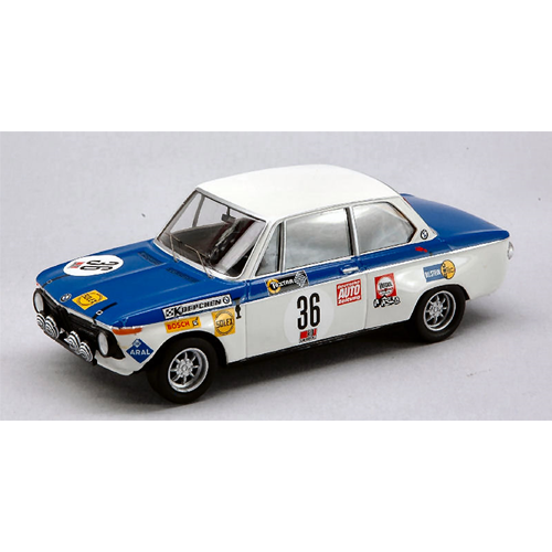 BMW 2002 N.36 WINNER 24H NURBURGRING 1970 H.J.STUCK-SCHICKENTANZ 1:43 Trofeu Auto Competizione Modellino