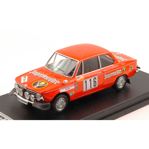 BMW 2002 N.116 RETIRED OLYMPIA RALLY 1972 STILLER-WAGENER 1:43 Trofeu Auto Rally Modellino