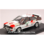 AUDI QUATTRO N.18 3rd PORTUGAL 1982 WITMANN-DIEKMANN 1:43 Trofeu Auto Rally Modellino