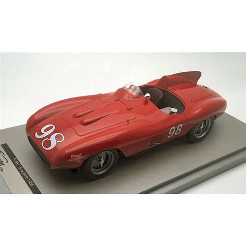 FERRARI 857 SCAGLIETTI N.98 WINNER STOCKTON ROAD RACE 1956 McAFEE 1:18 Tecnomodel Auto Competizione Modellino