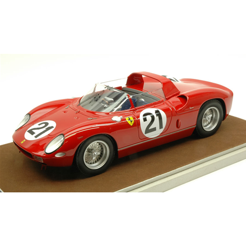 FERRARI 250 P N.21 WINNER Le Mans 1963 L.BANDINI-L.SCARFIOTTI 1:18 Tecnomodel Auto Competizione Modellino
