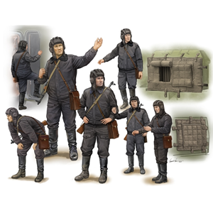 SOVIET SOLDIER SCUD B CREW KIT 1:35 Trumpeter Kit Figure Militari Modellino