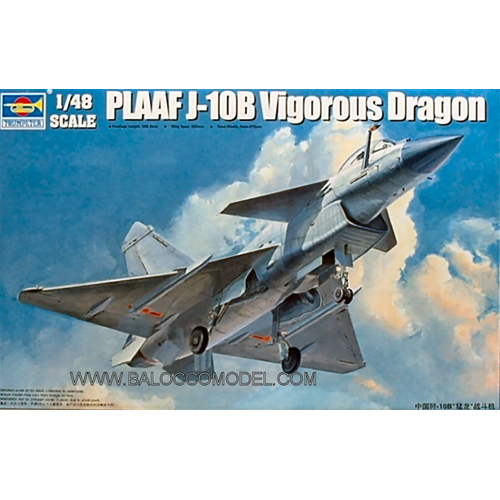 AEREO PLAAF J-10B KIT 1:48 Trumpeter Kit Aerei Modellino