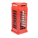 RED LONDON TELEPHONE BOOTH 1920 h.cm 19 Timplate Gift's Art.Vari Modellino
