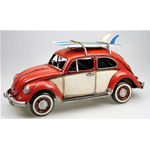 VW BEETLE WITH SURFBOARDS 1934 1:12 Timplate Gift's Art.Vari Modellino