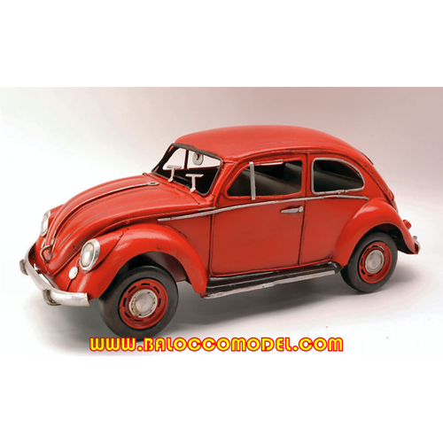 VW BEETLE 1934 RED 1:12 Timplate Gift's Art.Vari Modellino
