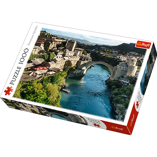 MOSTAR, BOSNIA HERZEGOVINA PUZZLE Pz.1000 Produttori Vari Kit Art.Vari Modellino