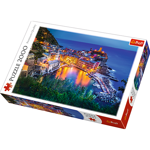 CREPUSCOLO A VERNAZZA, LA SPEZIA, ITALIA - DUSK ITALY PUZZLE Pz.2000 Produttori Vari Kit Art.Vari Modellino
