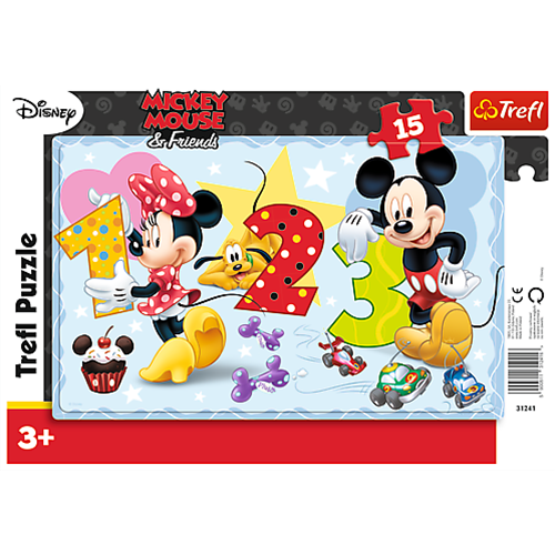 CONTIAMO INSIEME - LET'S COUNT TOGETHER DISNEY PUZZLE FRAME Pz.15 Produttori Vari Kit Art.Vari Modellino