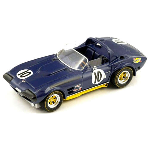 CHEVROLET CORVETTE N.10 ACCIDENT 12H SEBRING 1966 THOMPSON-GULSTRAND 1:43 True Scale Miniatures Auto Competizione Modellino