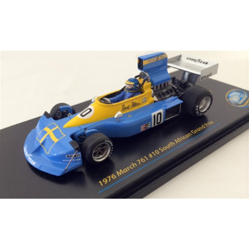 MARCH 761 R.PETERSON 1976 N.10 ACCIDENT SOUTH AFRICAN GP 1:43 True Scale Miniatures Formula 1 Modellino