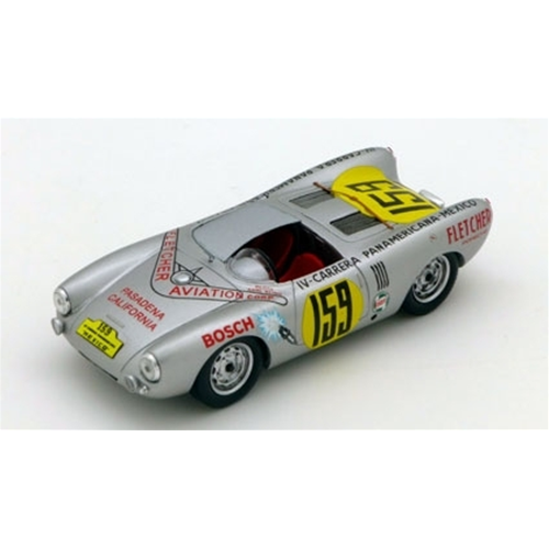 PORSCHE 550 COUPE' N.159 RETIRED CARRERA PANAMERICANA 1953 K.KLING 1:43 True Scale Miniatures Auto Competizione Modellino