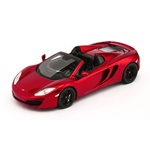 MC LAREN MP4-12C SPIDER 2013 METALLIC RED 1:43 True Scale Miniatures Auto Stradali Modellino
