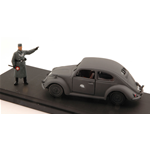 VW KdF 1939 WEHRMACHT + FIGURE 1:43 Miniminiera Mezzi Militari Modellino