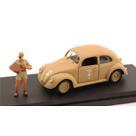 VW KOMMANDEUR AFRIKAKORPS 1941 + FIGURE 1:43 Miniminiera Mezzi Militari Modellino