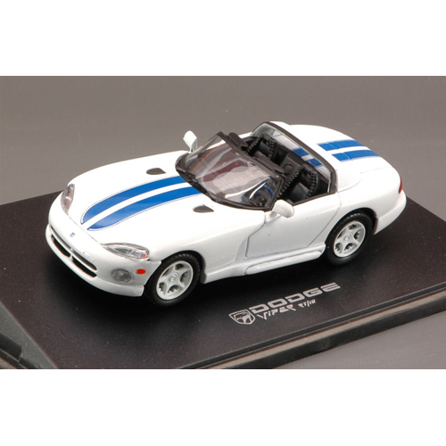 DODGE VIPER 2000 WHITE/BLU 1:43 Universal Hobbies Auto Competizione Modellino