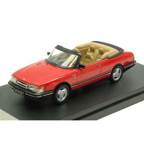 SAAB 900 TURBO CABRIOLET 1991 RED 1:43 PremiumX Auto Stradali Modellino