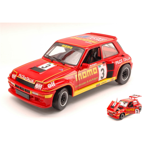 RENAULT 5 TURBO N.3 MOMO TURBO CUP 1984 M.SIGALA 1:18 Universal Hobbies Auto Competizione Modellino