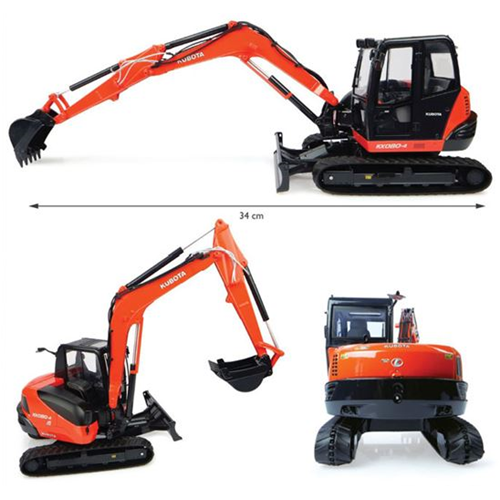 KUBOTA KX080-4 (US VERSION) 1:24 Universal Hobbies Mezzi Industriali Modellino