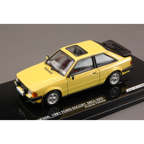 FORD ESCORT MK3 XR3 1981 YELLOW CREAM 1:43 Vitesse Auto Stradali Modellino