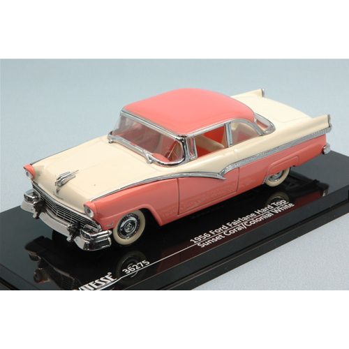 FORD FAIRLANE HAR TOP 1956 CORAL PINK/IVORY 1:43 Vitesse Auto Stradali Modellino